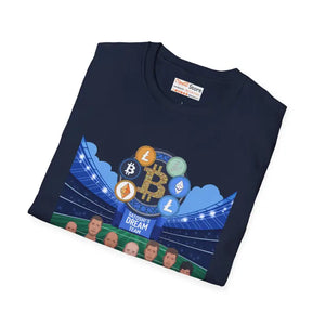 Satoshi Dream Team Bitcoin Unisex Tee - Softstyle Crypto Shirt - Dipaliz - T-shirts