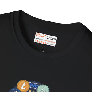 Satoshi Dream Team Bitcoin Unisex Tee - Softstyle Crypto Shirt - Dipaliz - T-shirts