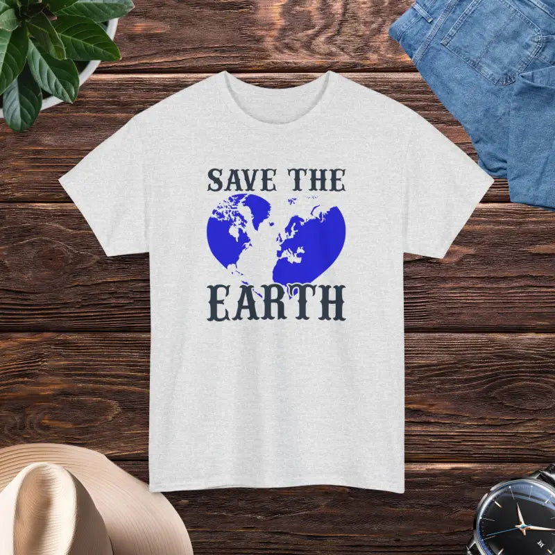 Unisex Deluxe Earth Day Tee - Save the Planet in Style - Ash / s T-shirt