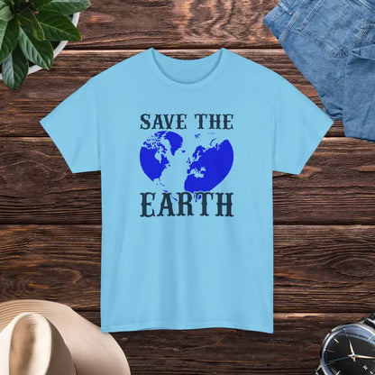 Unisex Deluxe Earth Day Tee - Save the Planet in Style - Sky / s T-shirt