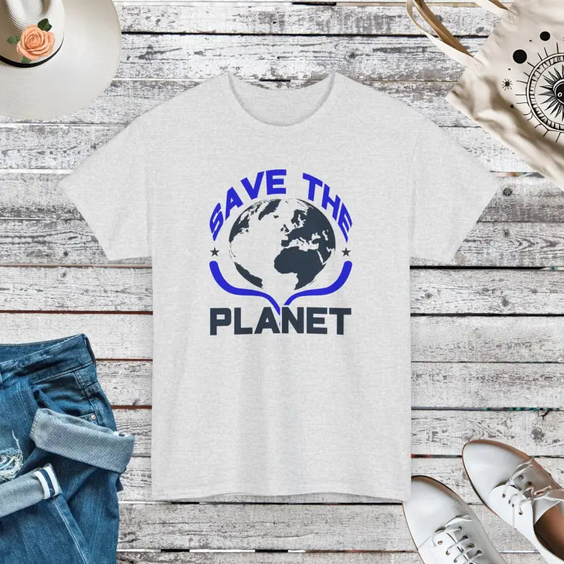 Earth Day Unisex Deluxe Tee - Wear for the Planet - Ash / s T-shirt