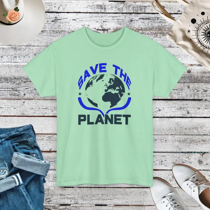 Earth Day Unisex Deluxe Tee - Wear for the Planet - Mint Green / s T-shirt