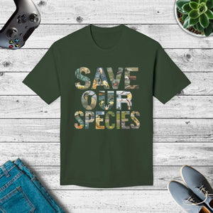 Bold Earth Day T-shirt - Save our Planet Cotton - Dipaliz - T-shirts - m