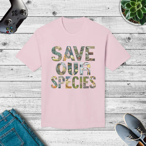 Bold Earth Day T-shirt - Save our Planet Cotton - Dipaliz - T-shirts - m