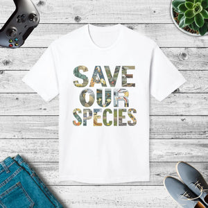 Bold Earth Day T-shirt - Save our Planet Cotton - Dipaliz - T-shirts - m