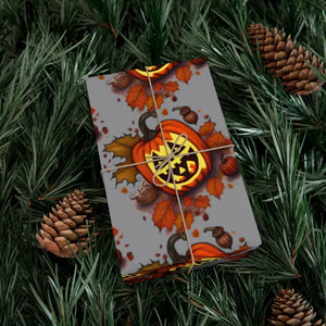 Scary Halloween Pumpkin Gift Wrap Papers - Spooky Design - Dipaliz - Wrapping Paper