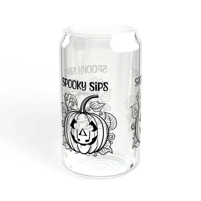 Spooky Sips: Scary Halloween Pumpkin Sipper Glass for Thrills - Mug