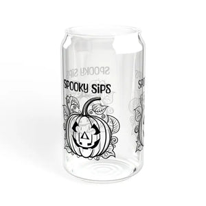 Scary Halloween Pumpkin Mug with Bamboo Lid for Spooky Sips - Dipaliz - Tumblers