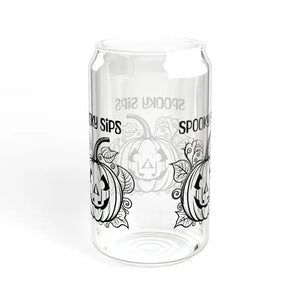 Scary Halloween Pumpkin Mug with Bamboo Lid for Spooky Sips - Dipaliz - Tumblers