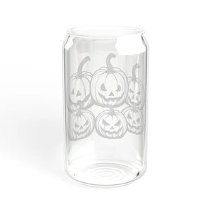 Spooky Halloween Sipper Glass - Scary Pumpkins 16oz - Dipaliz - Tumblers
