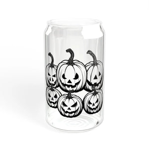 Spooky Halloween Sipper Glass - Scary Pumpkins 16oz - Dipaliz - Tumblers