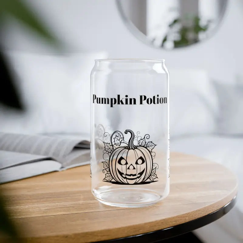 Spooky Halloween Pumpkins Glass with Pumpkin Potion Fun - Without Lid or Straw / 16oz Mug