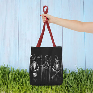 Scary Witch Aop Tote - Black Cotton Handles - Dipaliz - Bags