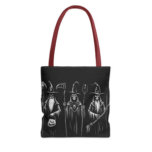 Scary Witch Aop Tote - Black Cotton Handles - Dipaliz - Bags