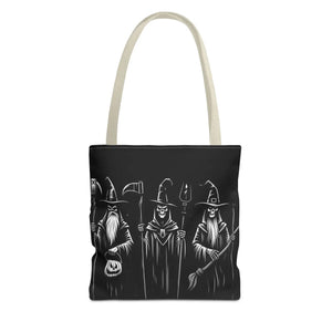 Scary Witch Aop Tote - Black Cotton Handles - Dipaliz - Bags