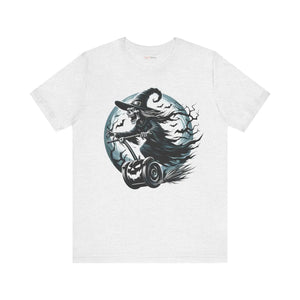 Electrifying Witch Segway Unisex Jersey Tee - Halloween - Dipaliz - T-shirts