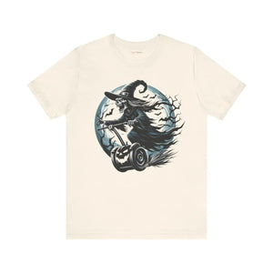 Electrifying Witch Segway Unisex Jersey Tee - Halloween - Dipaliz - T-shirts