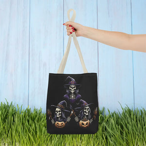 Scary Witches Aop Tote Bag - Mystical Polyester - Dipaliz - Bags