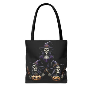 Scary Witches Aop Tote Bag - Mystical Polyester - Dipaliz - Bags