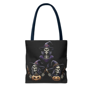 Scary Witches Aop Tote Bag - Mystical Polyester - Dipaliz - Bags