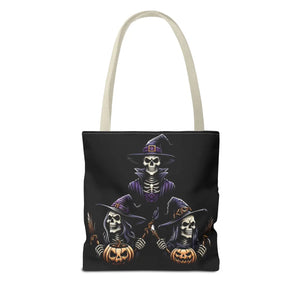 Scary Witches Aop Tote Bag - Mystical Polyester - Dipaliz - Bags