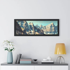 Scenic Framed Poster Mountain Landscape Home Office Decor - Dipaliz - Posters Prints & Visual Artwork