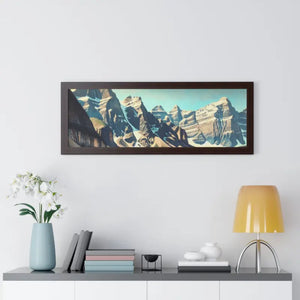 Scenic Framed Poster Mountain Landscape Home Office Decor - Dipaliz - Posters Prints & Visual Artwork