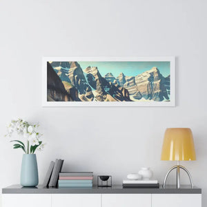 Scenic Framed Poster Mountain Landscape Home Office Decor - Dipaliz - Posters Prints & Visual Artwork