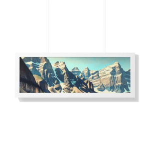 Scenic Framed Poster Mountain Landscape Home Office Decor - Dipaliz - Posters Prints & Visual Artwork