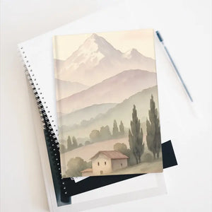 Scenic Landscape Journal Pastel Mountain View Vegan Leather - Dipaliz - Notebooks & Notepads