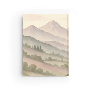 Scenic Landscape Journal Pastel Mountain View Vegan Leather - Dipaliz - Notebooks & Notepads