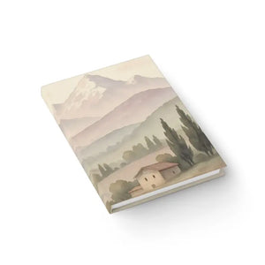 Scenic Landscape Journal Pastel Mountain View Vegan Leather - Dipaliz - Notebooks & Notepads