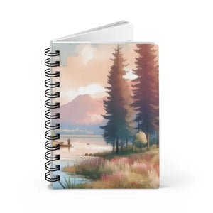 Paper Products - Spiral Bound Journal - Scenic Nature Landscape - Dipaliz one Size