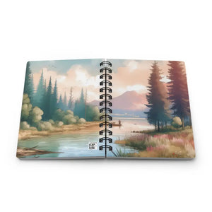 Paper Products - Spiral Bound Journal - Scenic Nature Landscape - Dipaliz one Size