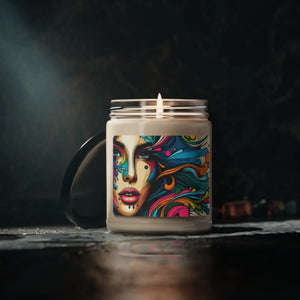 Woman with Paint Splash Soy Candle – Scented - Dipaliz - Candles