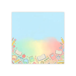 Cute Pastel Book Pencil Sticky Notes - School Supplies - Dipaliz - 4’’ x / White - Paper Products