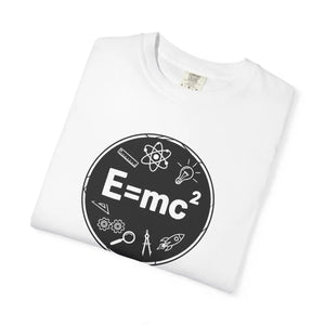 Science Icon E=mc T-shirt, Physics Graphic Tee for Students & Teachers - T-shirts - m