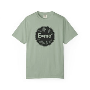Science Icon E=mc T-shirt, Physics Graphic Tee for Students & Teachers - T-shirts - m