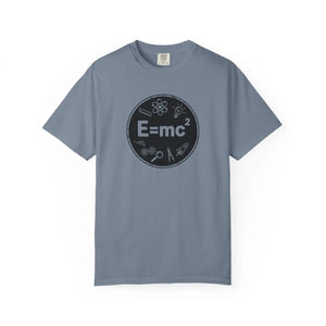 Science Icon E=mc T-shirt, Physics Graphic Tee for Students & Teachers - T-shirts - m