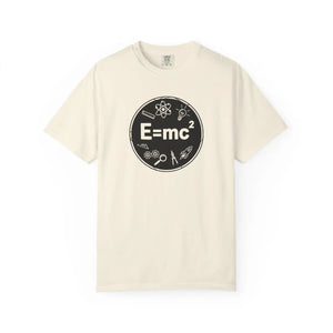 Science Icon E=mc T-shirt, Physics Graphic Tee for Students & Teachers - T-shirts - m