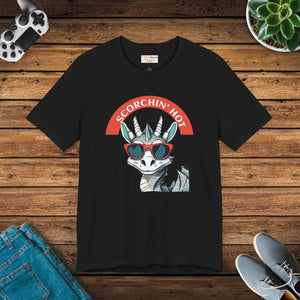 Scorching Hot Dragon Unisex Jersey Tee Cotton Dipaliz - T-shirts - s