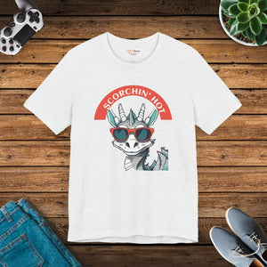 Scorching Hot Dragon Unisex Jersey Tee Cotton Dipaliz - T-shirts - s