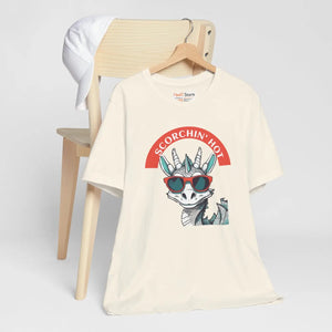 Scorching Hot Dragon Unisex Jersey Tee Cotton Dipaliz - T-shirts - s