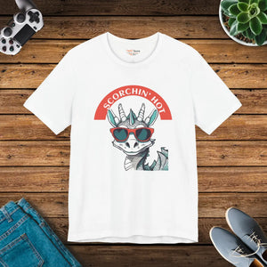 Scorching Hot Dragon Unisex Jersey Tee Cotton Dipaliz - T-shirts - s