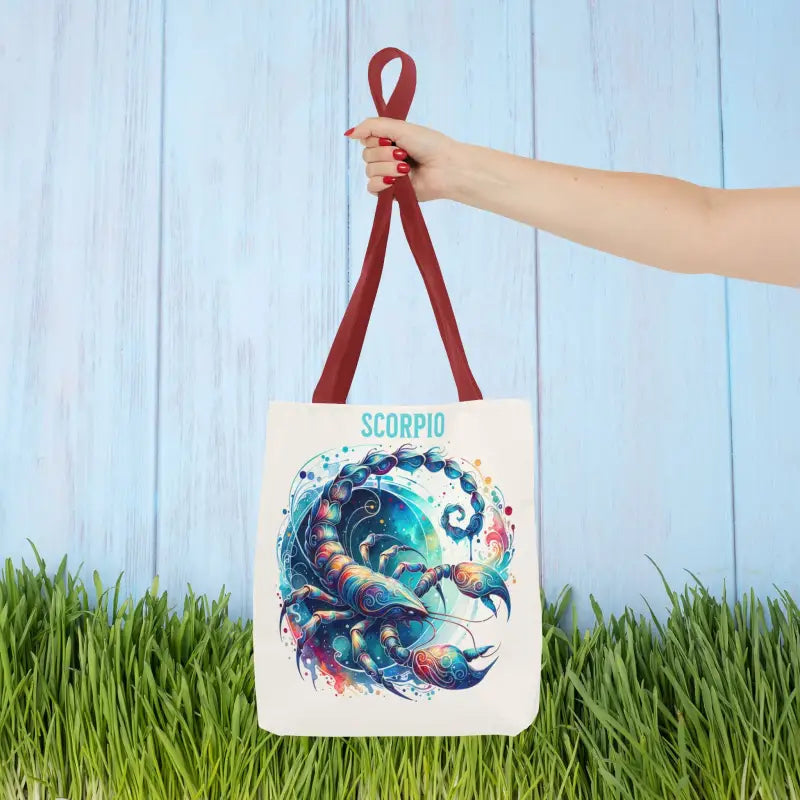 Scorpio Zodiac Tote Bag - Stylish and Practical for Every Occasion - 13’’ × / Red Bags