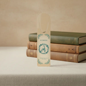 Scorpio Zodiac Bookmark, Celestial Scorpion Astrology Reading Gift - Bookmarks