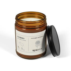 Custom Scorpio Zodiac Soy Candle Personalized - Dipaliz - Candles