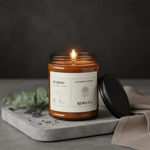 Custom Scorpio Zodiac Soy Candle Personalized - Dipaliz - Candles