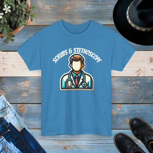 Deluxe Tee - Doctor Scrubs Ultra Comfort Unisex Cotton - Dipaliz - T-shirts