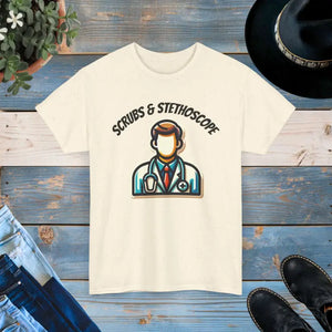 Deluxe Tee - Doctor Scrubs Ultra Comfort Unisex Cotton - Dipaliz - T-shirts